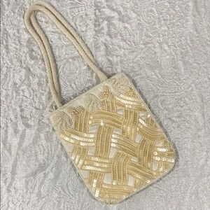 Cream shoulder Bag